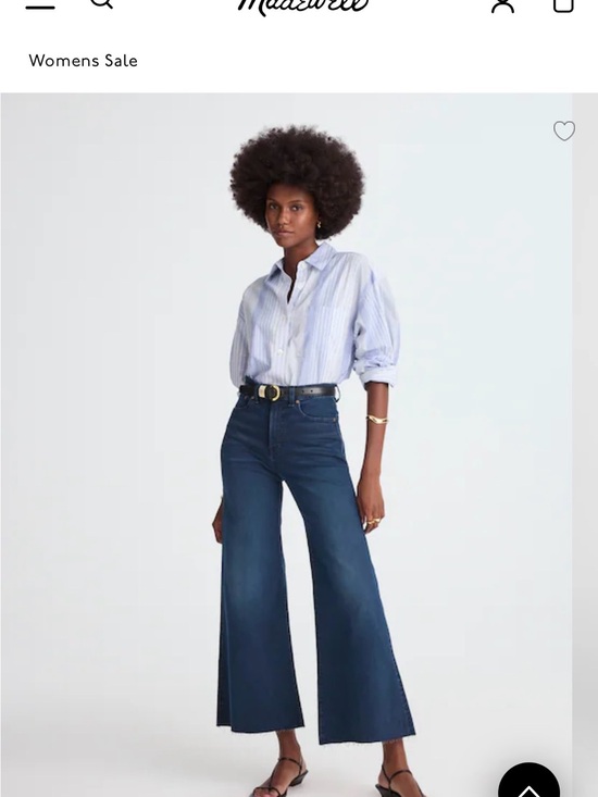 Madewell Denim - Madewell High-Rise Wide-Leg Crop Jeans
